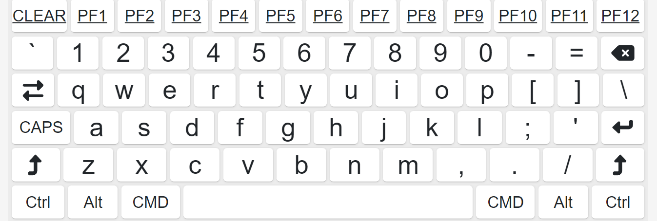 Full virtual keyboard Full virtual keyboard