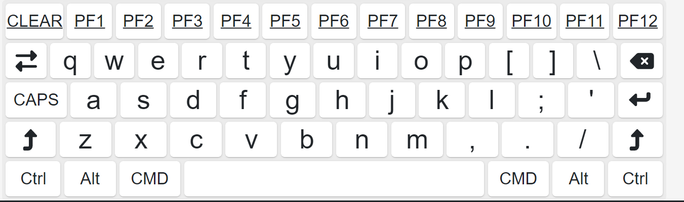 Full virtual keyboard Full virtual keyboard